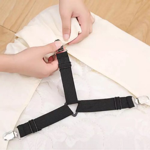 Set of 4 pieces Elastic Bed Sheet Clip - BusDeals