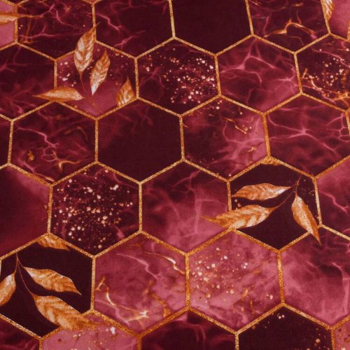 Single Size 4 pieces, Maroon Marble Design Duvet cover set. - BusDeals