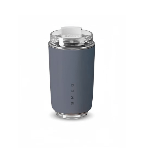 Smeg Mug, 240ml Insulated Stainless Steel Coffee mug,Grey - BusDeals