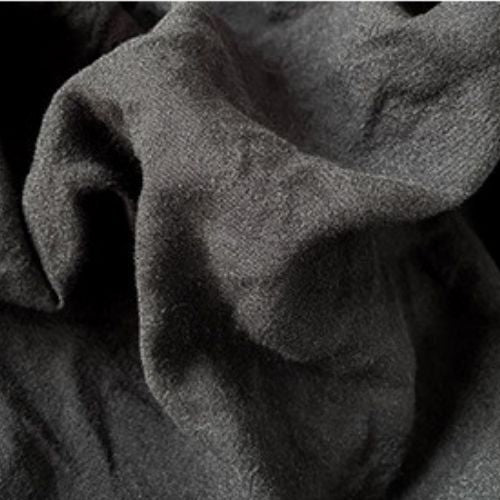 Washable Cotton 6 Pcs King Size Bedding Set. Super Soft Wrinkles Fabric, Dark Gray. - BusDeals