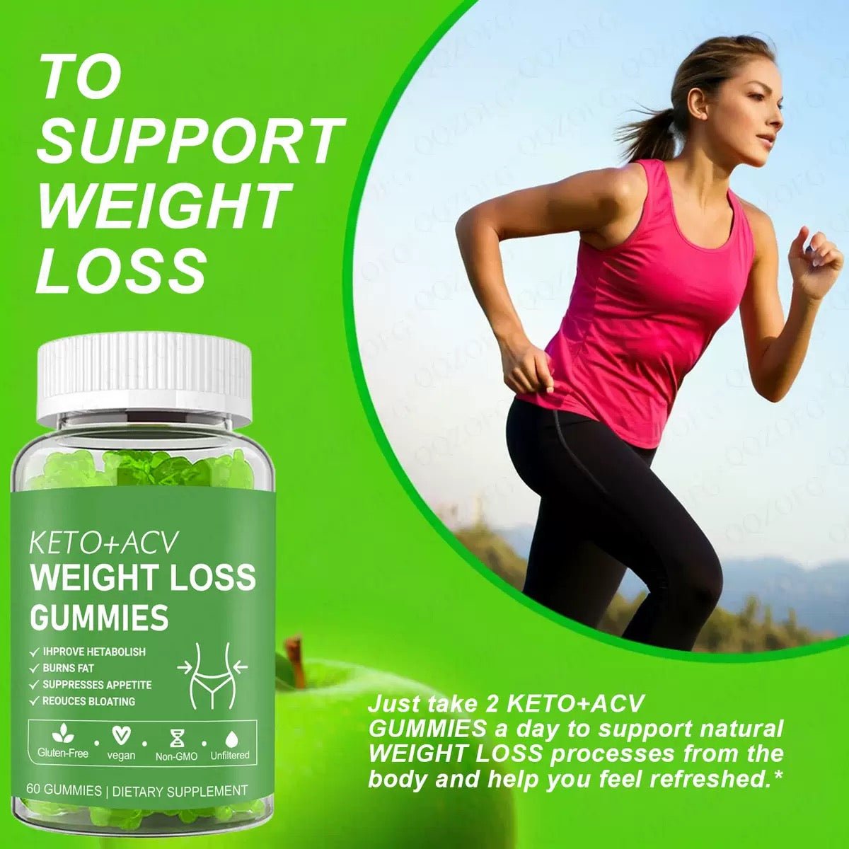 Weight Loss Gummies Keto+ACV, 60 Gummies - BusDeals