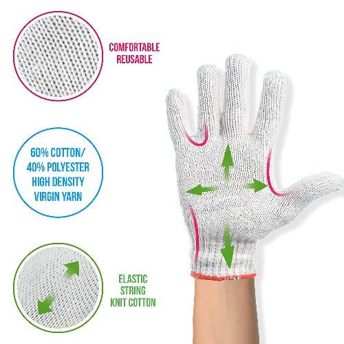 1 Pair solid color gardening gloves - BusDeals