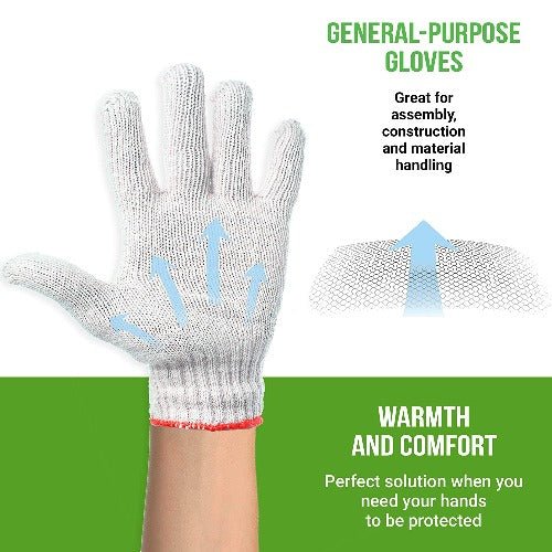 1 Pair solid color gardening gloves - BusDeals