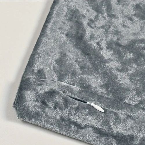 1 Piece 45*45cm Size, Velvet Cushion Cover, Gray color - BusDeals