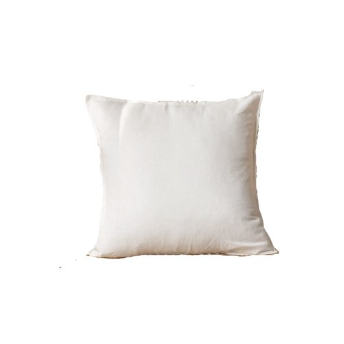 1 Piece 50*50cm Size, 100% Linen Cushion Cover, Solid Ivory. - BusDeals