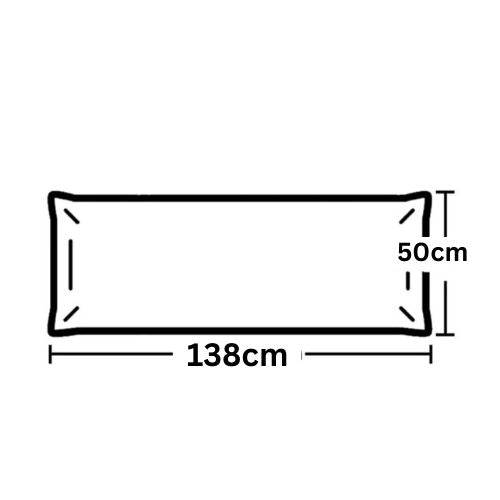 1 Piece Long Body Pillow Case, Plain Black Color. - BusDeals
