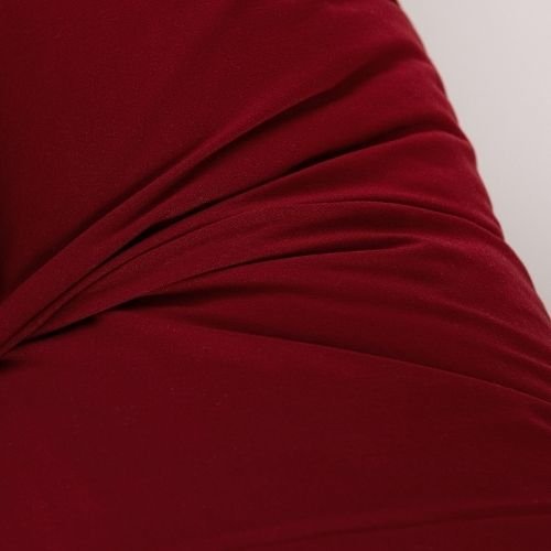 1 Piece Long Body Pillow Case, Plain Red Color. - BusDeals