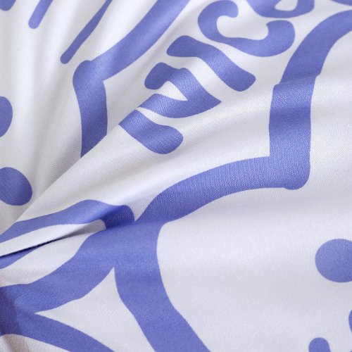 1 PC. Long Body Pillowcase, Cute Bunny Design. Lavender Color.