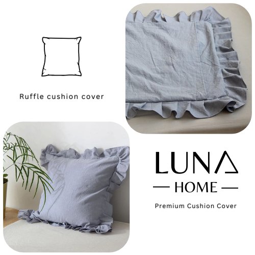 1 Piece Premium Soft Quality Cushion Cover, Coint Grey Color - BusDeals