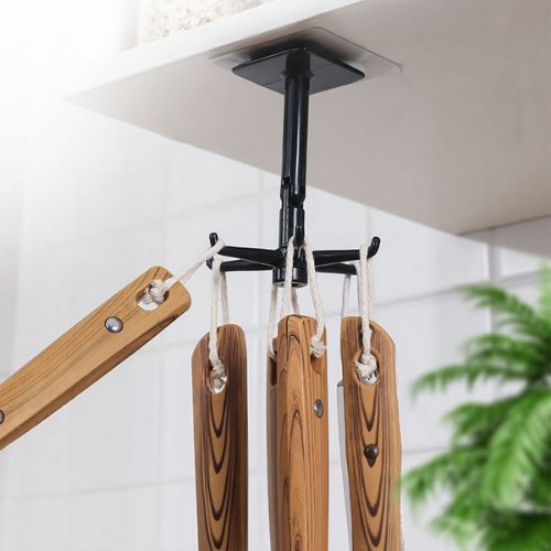 360 Degree Rotating Hook Organizer, Wall Mounted Hanger -BusDeals Today