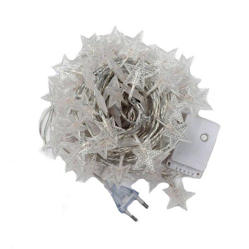6M 30pcs Star LED String Light, Decorative Light for Indoor, Purple Color. - BusDeals