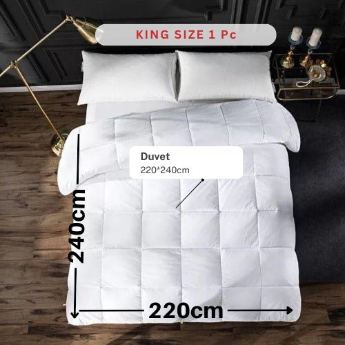 Cotton King Size Duvet Luxe vacuum-packed. - BusDeals