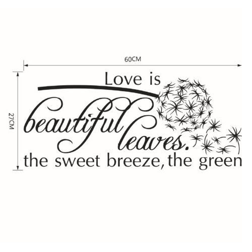 Dandelion design, Vinyl wall decals home decor, Wall sticker - BusDeals