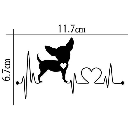 Dog heartbeat vinyl wall decals home decor, Wall sticker - BusDeals