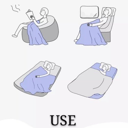 Fleece blanket, lemon design. - BusDeals