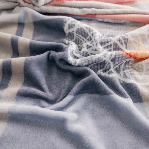 Fleece blanket, Orange Color Butterfly Design - BusDeals