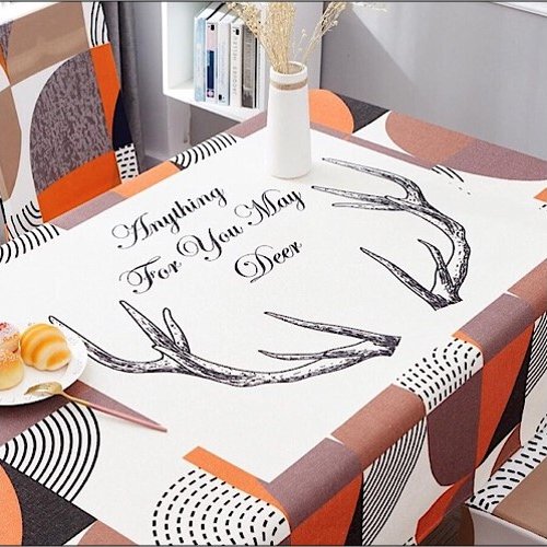 Large (140*210 CM) Waterproof table linen, print design. - BusDeals