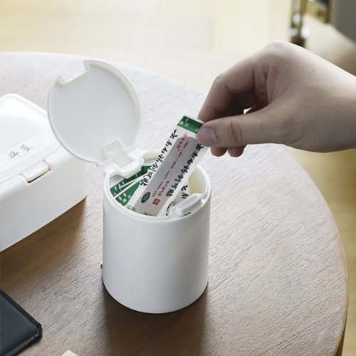 Mini Round Shape Storage Box with label - BusDeals