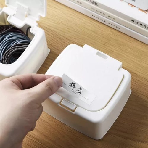 Mini Square Shape Storage Box with label - BusDeals