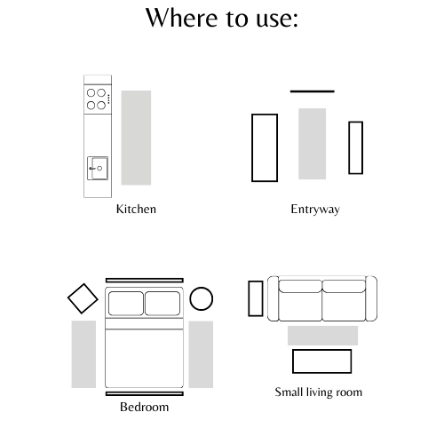 Modern soft fluffy fur carpet home decor, Grey color - BusDeals