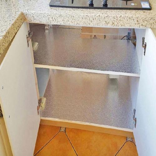 Oilproof aluminum foil paper kitchen stickers 40x1meter silver color - BusDeals