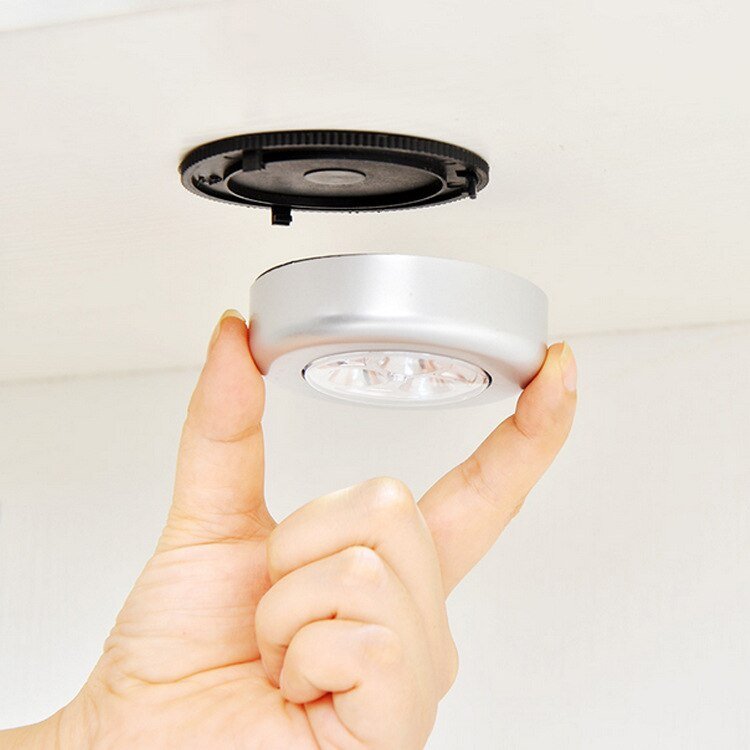 One Touch LED Adhesive Night Light for Cupboard Cabinet - BusDeals