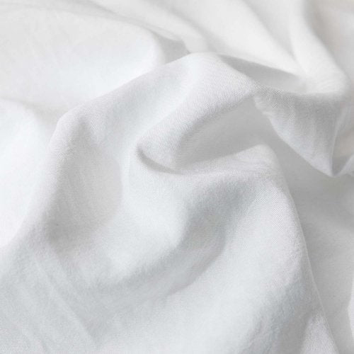 Premium King size 6 pieces Bedding Set without filler, Plain Snow White Color - BusDeals