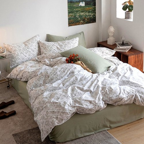 Green queen discount sheet set