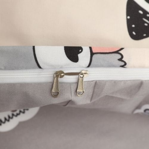 Single size 4 pieces, brown cute dogs design. - BusDeals