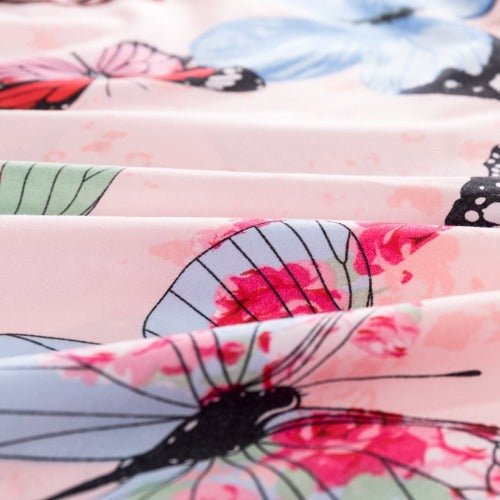 Single Size 4 pieces Set Without Filler, Butterfly Design. - BusDeals