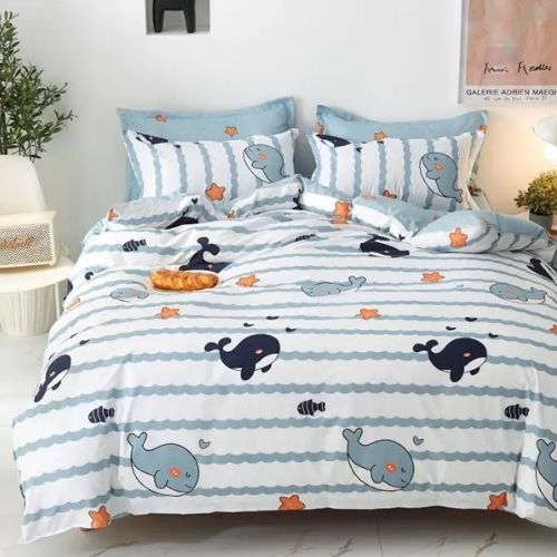 Single Size 4 pieces, Whale Design. - BusDeals