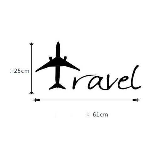Travel aircraft design, Vinyl wall decals home decor, Wall sticker - BusDeals