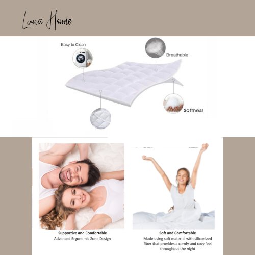 Twin Size 120*200cm, White Mattress Protector Pad, Vacuum packed. - BusDeals