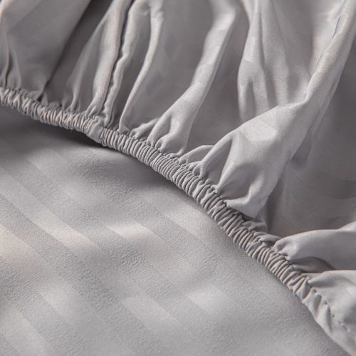 Variance Size 3 Piece Set, Bedsheet with 2 Pillow Cases, Light Gray Color - BusDeals