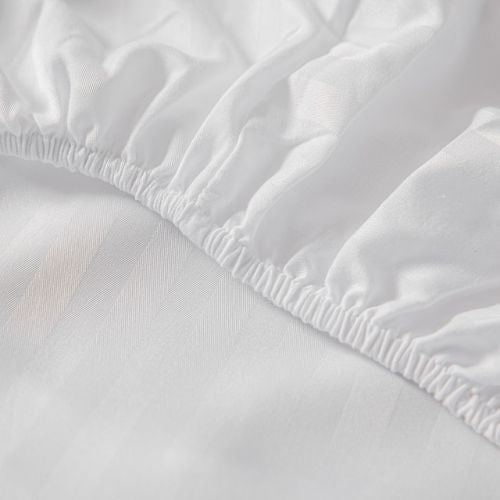 Variance Size 3 Piece Set, Bedsheet with 2 Pillow Cases, White Color - BusDeals