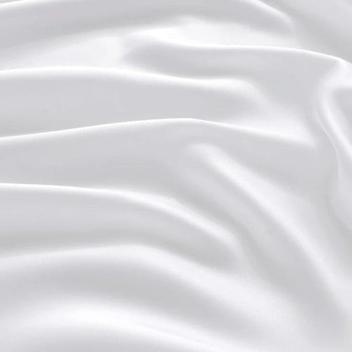 Without filler 4 Pieces single size, Plain pearl white color, Bedding set - BusDeals