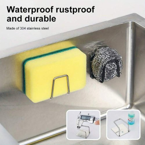 1 Pc Stainless Steel Sponge Drain Rack. - BusDeals