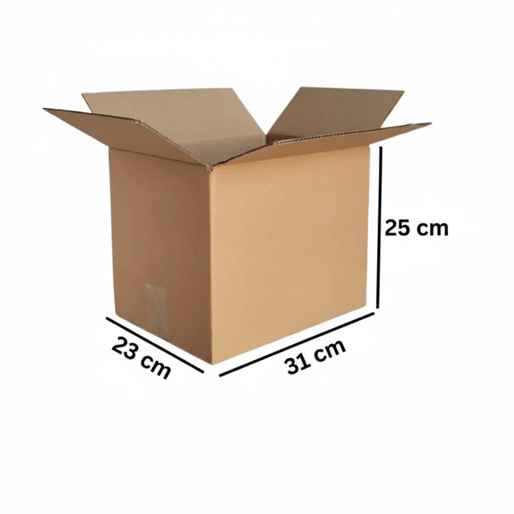1 Pcs Cardboard Shipping Boxes 31*23*25cm, 3 PlY - BusDeals