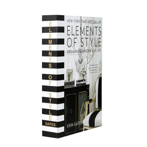 1 - Piece Elements of Style Decorative Empty Book Box - BusDeals