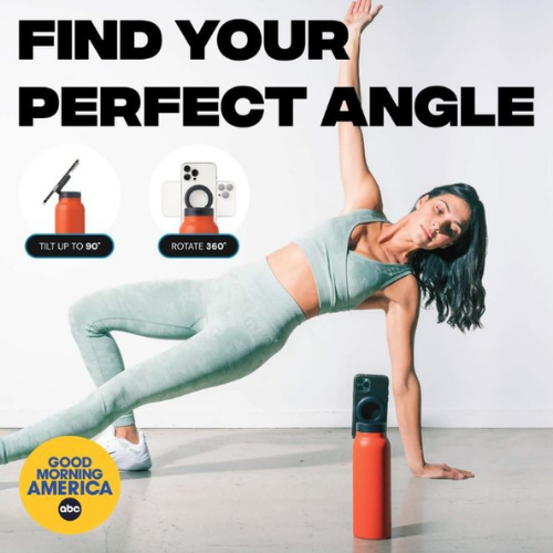 Water Bottle Free Magnetic Booster Ring,Stainless Steel Hydration Bottle  MagSafe Phone Mount  All Devices Android & iOS