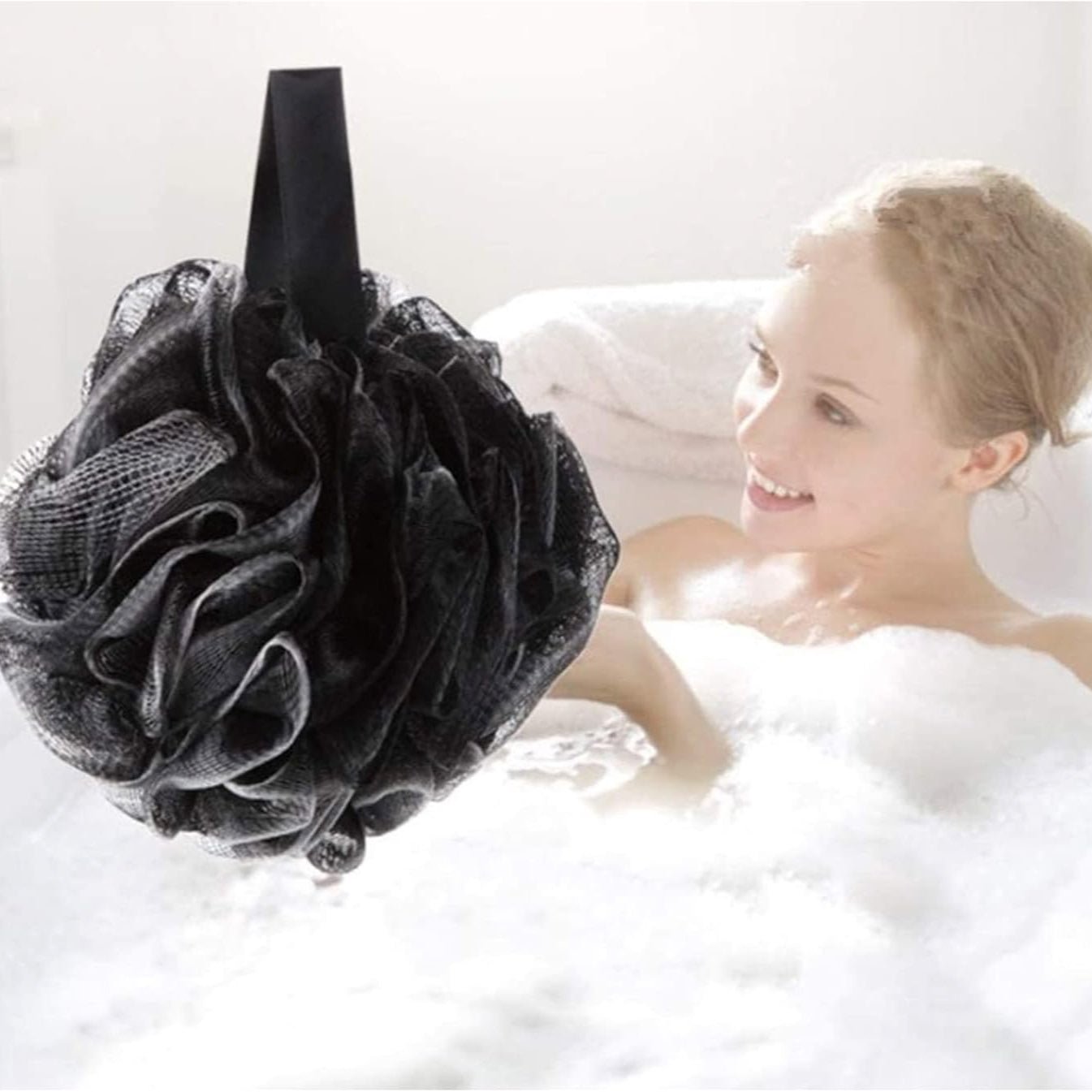1pc Exfoliating Shower Sponge - Soft Loofah Bath Ball for Men & Women. - BusDeals