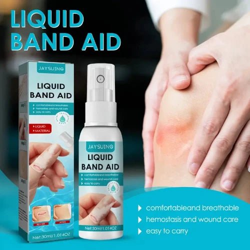 1pc Waterproof Liquid Bandage Spray - Invisible Wound Protection Film for Sports & Medical Use - BusDeals