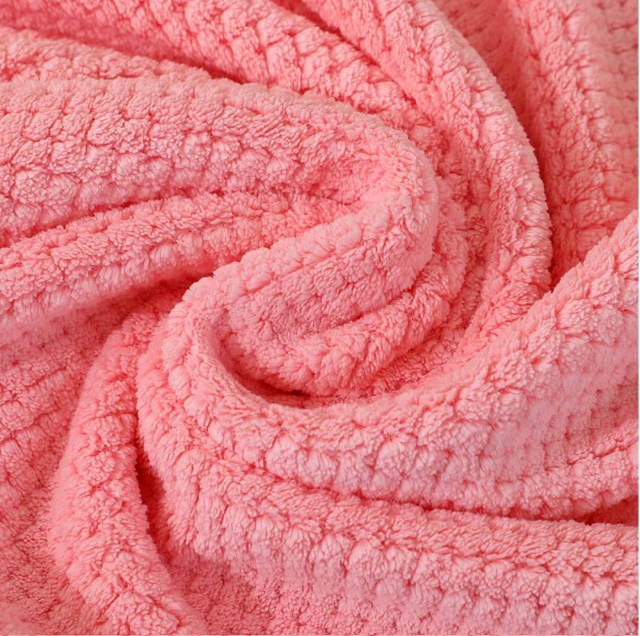 2 pcs fast dry Bath towel set (35x75cm, 70x140cm), fast dry coral towel set, Pink. - BusDeals