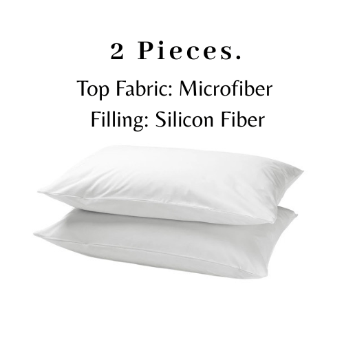 2 Piece Set Soft Fine Medium Firm pillow. - BusDeals