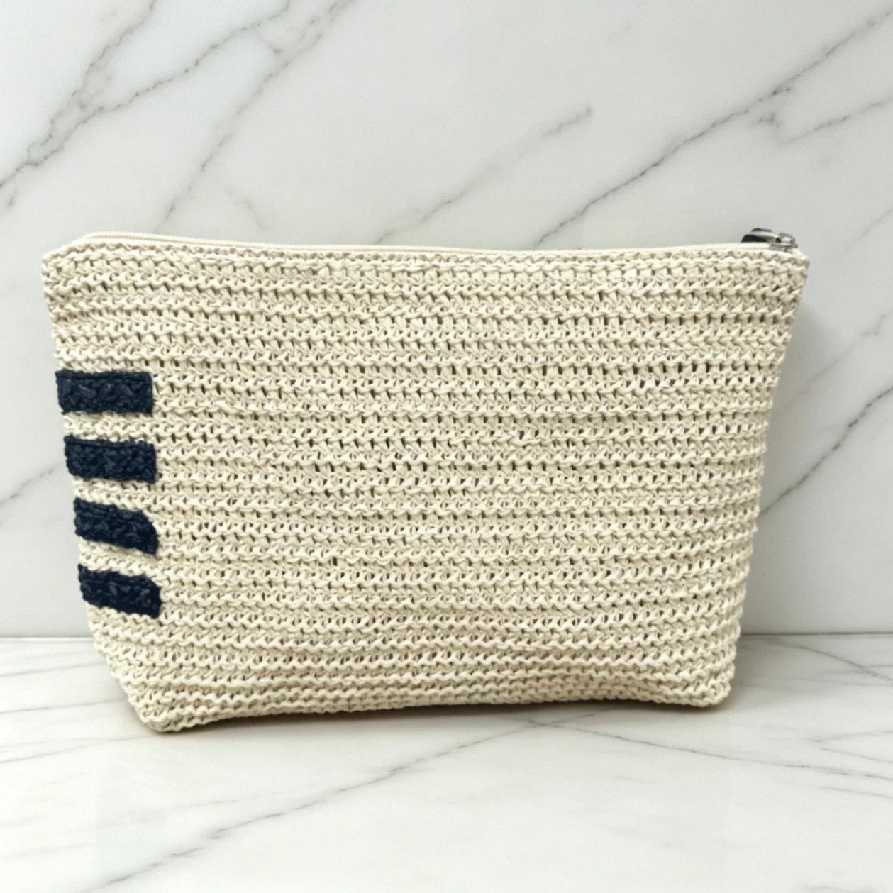 Sephora Beauty Straw/Raffia Cosmetic Makeup Bag GWP Offer Gift