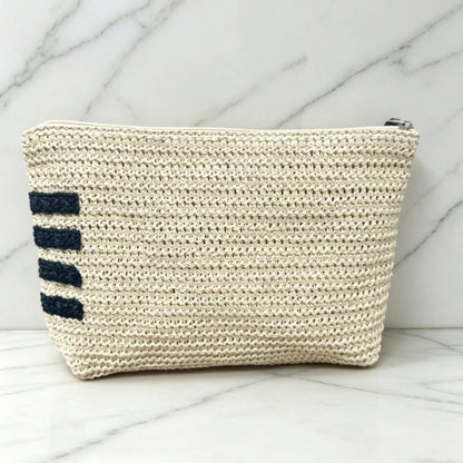 Sephora Beauty Straw/Raffia Cosmetic Makeup Bag GWP Offer Gift