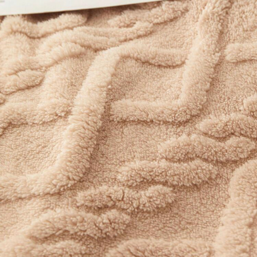 Throw Blanket Super Soft, Caramel Color, Woven Style, BusDeals Today