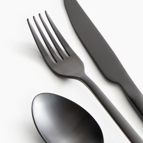 3 - pack cutlery black/matt. - BusDeals