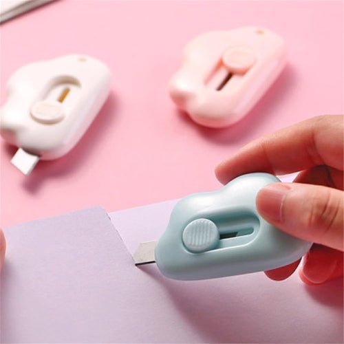 3 Pcs Any Color Mini knife with a pattern for opening boxes, cutting paper, art knife, wallpaper knife, craft knife, parcel opener. - BusDeals