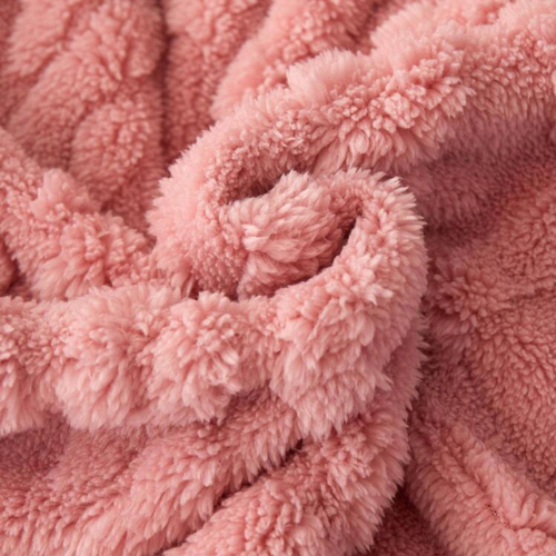 Throw Blanket Super Soft, Old Rose Color, Woven Style, BusDeals Today